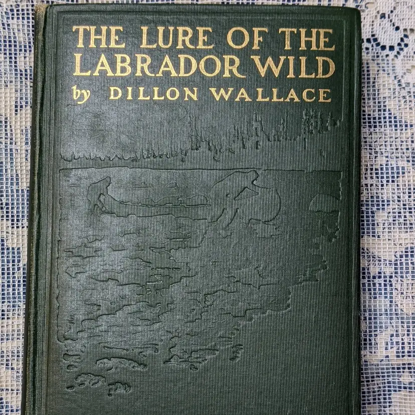 Lure of the Labrador Wild Dillon Wallace Hardcover Book 1905 Expedition Map Antique Canada Newfoundland Explore History Novel Wilderness