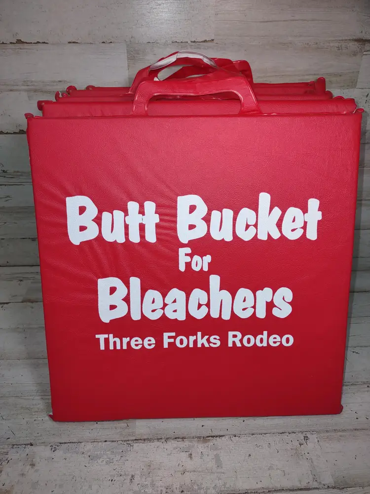 7 Vintage Three Forks Montana Rodeo Butt Bucket Bleachers Seat Pillow Cushions