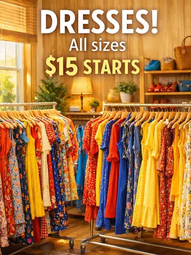 Dresses, Dresses, And More Dresses! All sizes!