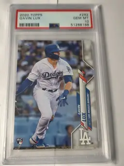 2020 Gavin Lux Topps RC PSA 10