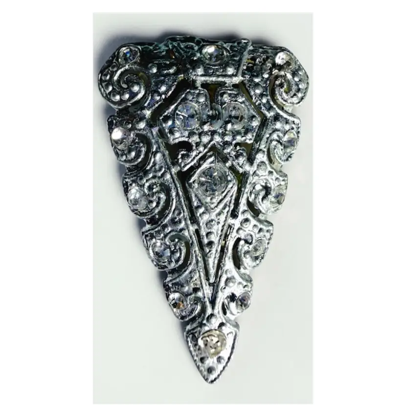 Antique Art Deco Pot Metal Dressy Dress Clip