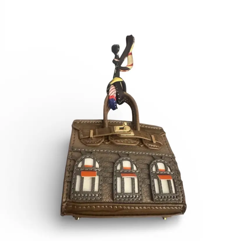 Mini Architectural Handbag Charm – Luxury Statement Accessory