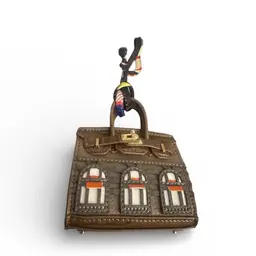 Mini Architectural Handbag Charm – Luxury Statement Accessory