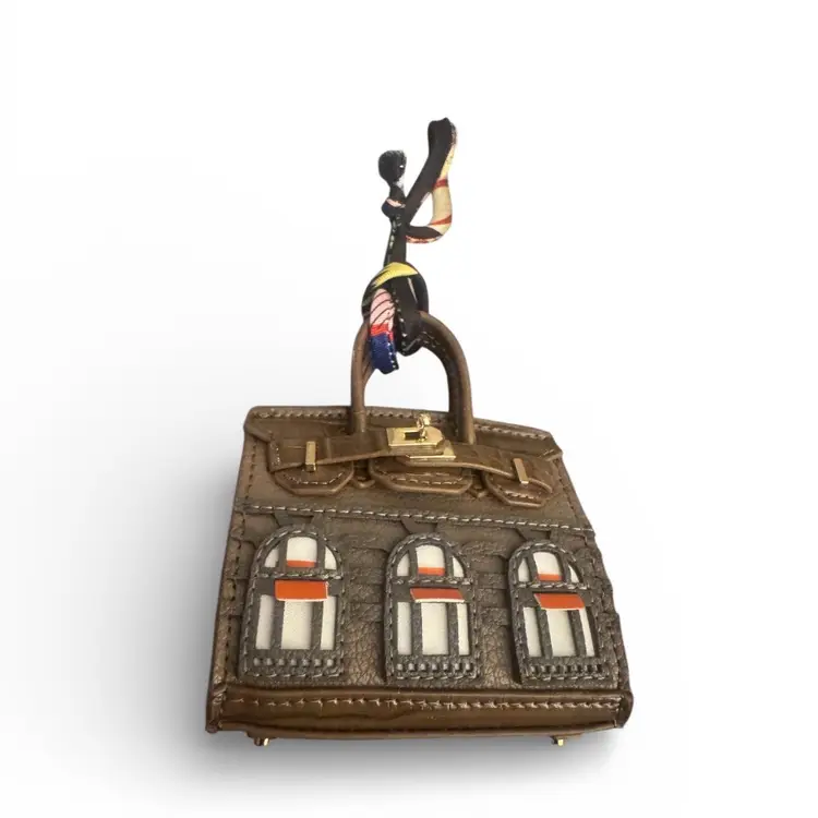Mini Architectural Handbag Charm – Luxury Statement Accessory