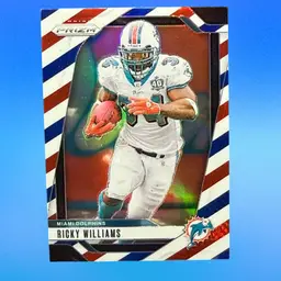 RICKY WILLIAMS 2024 PANINI PRIZM #183 RED WHITE BLUE PRIZM MIAMI DOLPHINS