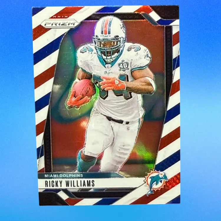 RICKY WILLIAMS 2024 PANINI PRIZM #183 RED WHITE BLUE PRIZM MIAMI DOLPHINS