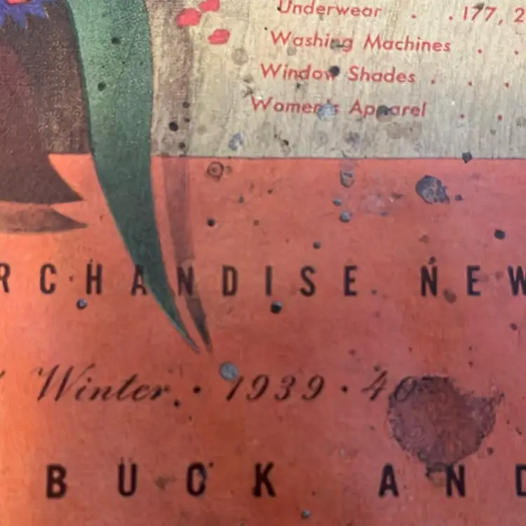 1939 Sears Roebuck Catalog. Excellent condition.