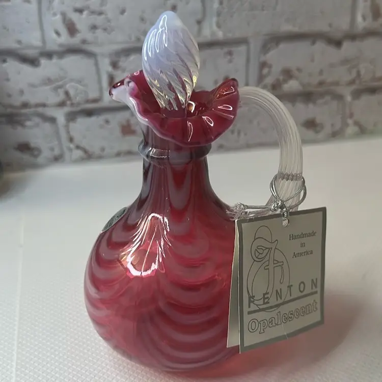Vintage Fenton Opalescent Glass Art