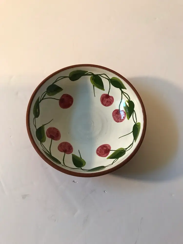 Signed Small Red ware Bowl From Portugal