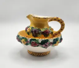 Italian Miniature Pitcher and Bowl Set - AS IS