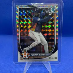 Yordan Alvarez 2025 Bowman Chrome Xfractor /499 Houston Astros