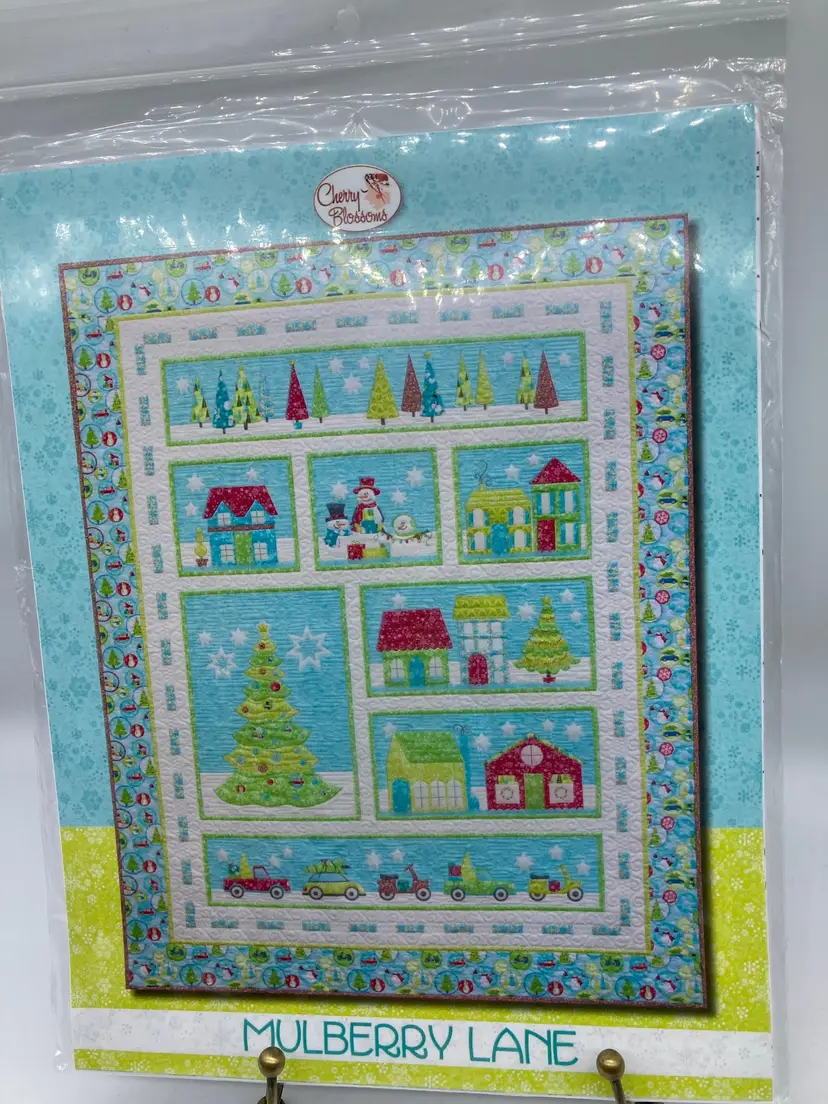 Mulberry Lane Applique Quilt Pattern by Cherry Blossoms Quilting