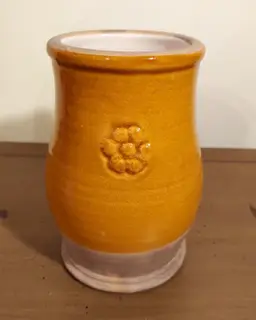 Rowe Pottery Yellow Stoneware Pitcher