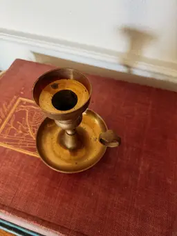 #02 Solid Brass Walking Candlestick Holder