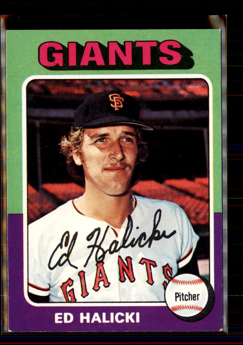Ed Halicki 1975 Topps #467 - San Francisco Giants - (pk1-12)