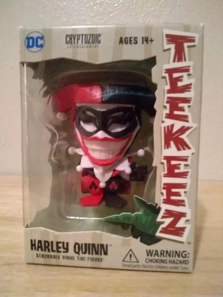 Cryptozoic Ent TEEKEEZ Harley Quinn Stackable Vinyl Tiki Figure - New In Box A