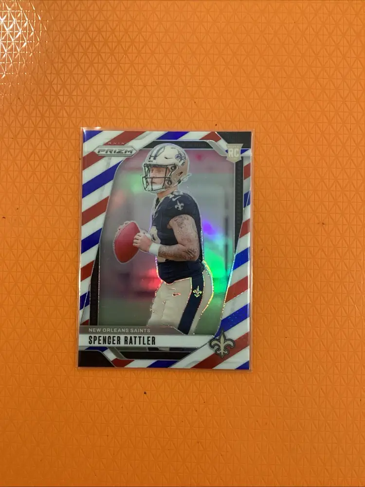 2023 Prizm Red White Blue Prizm Spencer Rattler #388 (RC)