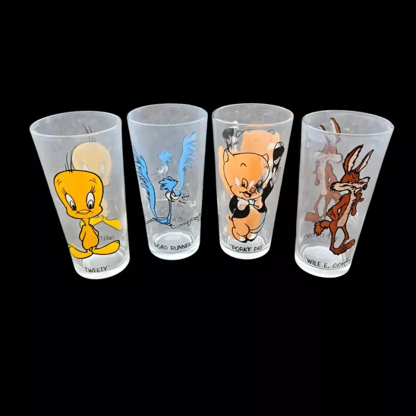 Drinking Glasses Looney Tunes Pepsi Collector Series Set Of 4 Warner Brothers