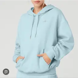 Alo Yoga Accolade Hoodie Chalk Blue Large