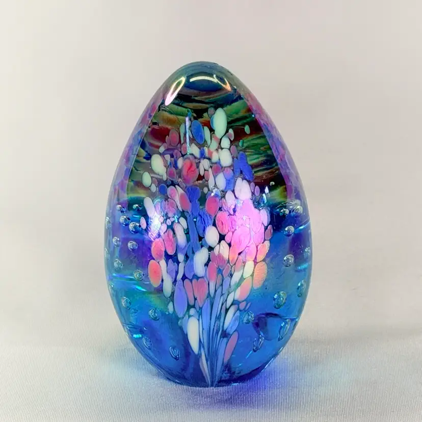 1993 Glass Eye Studio Paperweight As Is