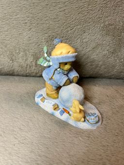 Cherished Teddies "2017 Figurine, Ginnie - Our Friendship's On A Roll" Signed