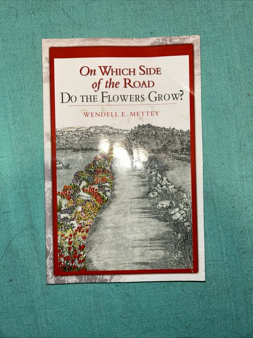 On Which Side Of The Road Do The Flowers Grow? Wendell Mettey Softcover Book God