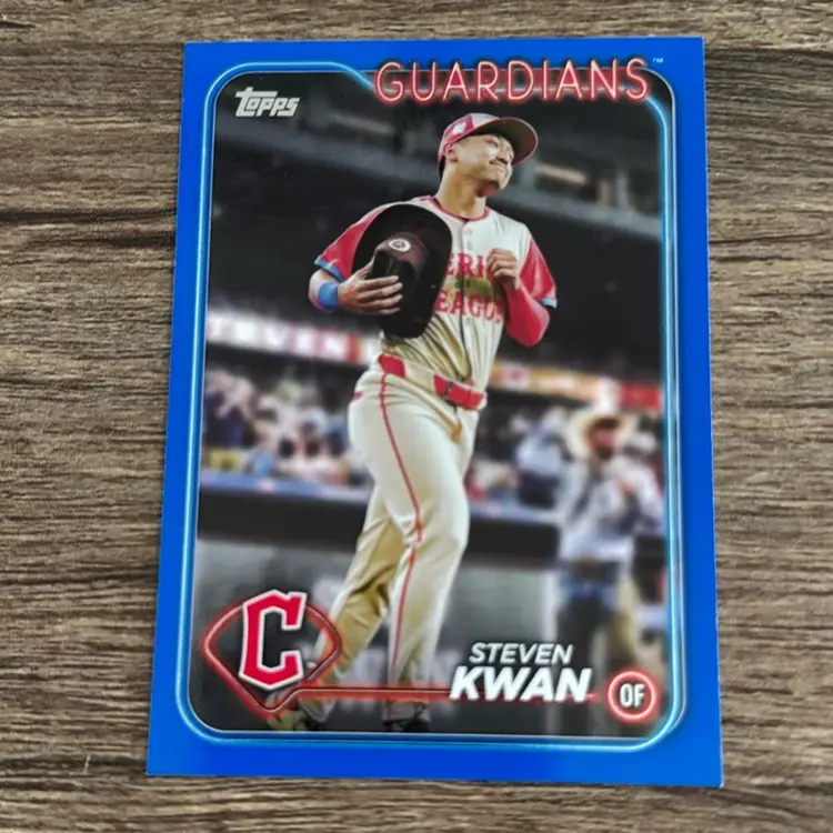 Steven Kwan 2024 Topps Update All Star Game Blue Parallel Cleveland Guardians