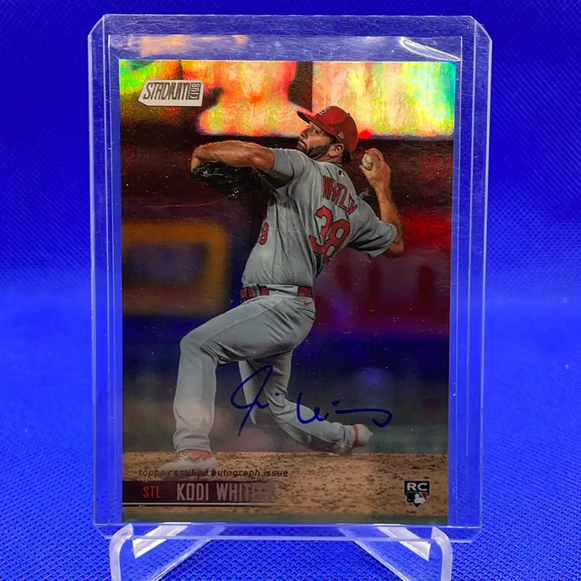 2021 Stadium Club Kodi Whitley RC Auto Rainbow Foil /10