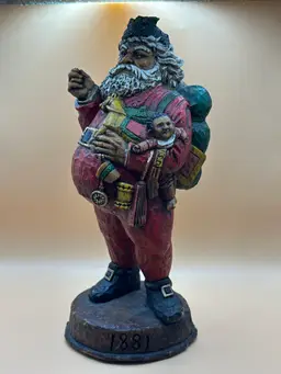 Santa Claus Father Christmas Large Figurine 1881 Decor Reed &Barton Resin