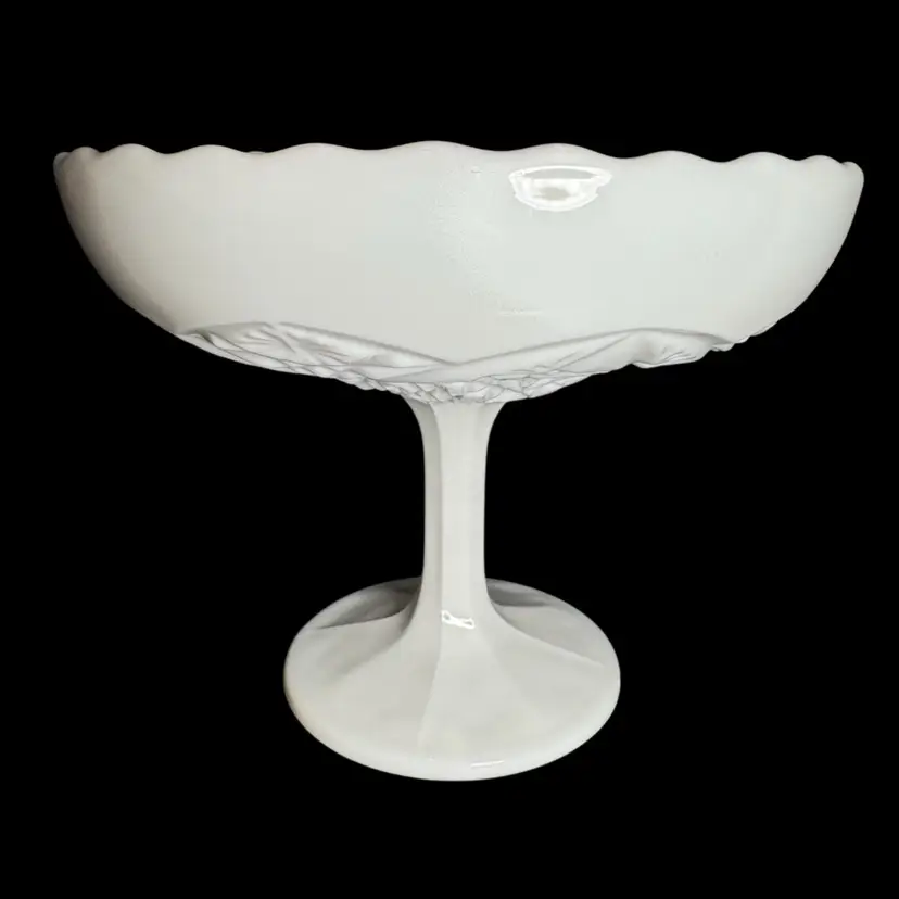 Milk Glass:  Pedestal Compote