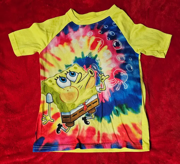 Nickelodeon SpongeBob SquarePants Pajama Top T-Shirt Size 6/7