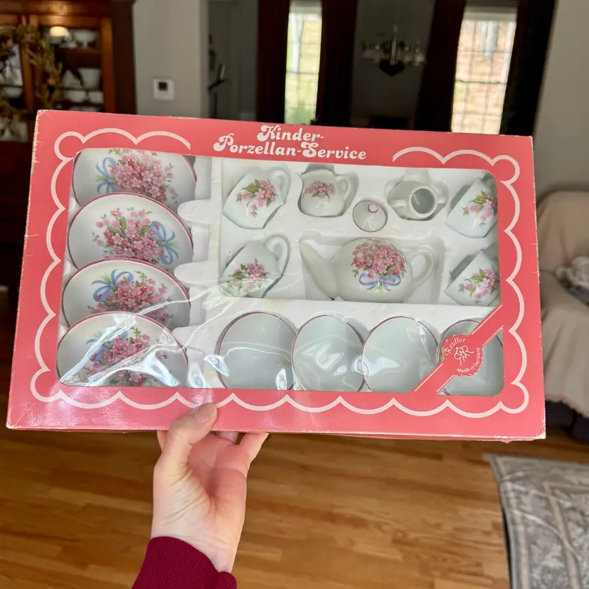 Unused German Porcelain Play Tea Set