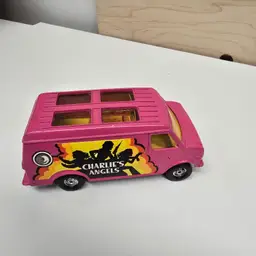Vintage Corgi Diecast Charlie's Angel's pink Chevy Van Toy