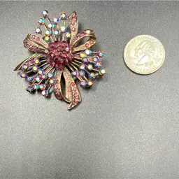 Purple Flower Brooch