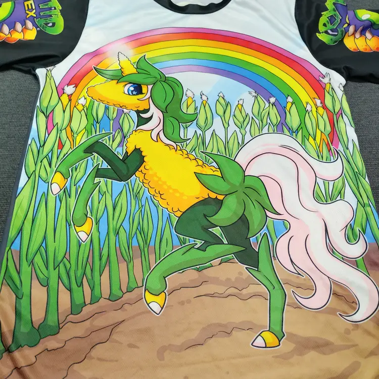 Codex Mens Medium The Cornicorn Graphic Jersey Shirt Unicorn Corn Pun Maize M
