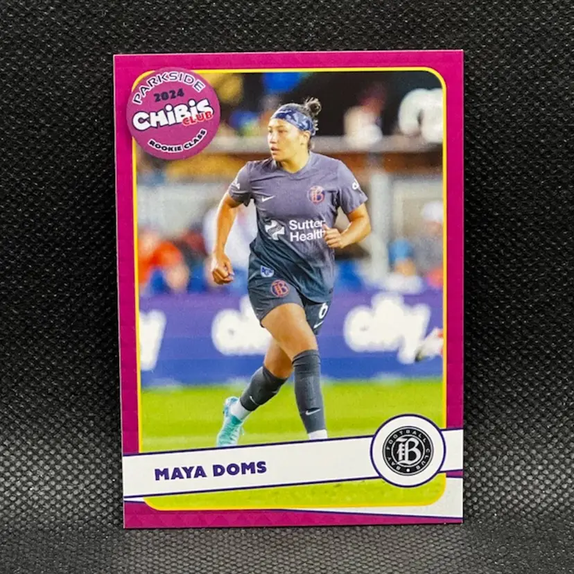 Maya Doms 2024 Parkside Chibis Club Exclusive Rookie Edition Soccer Card Bay FC