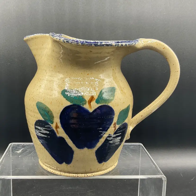Vintage Three Rivers Pottery Hand Painted Pitcher