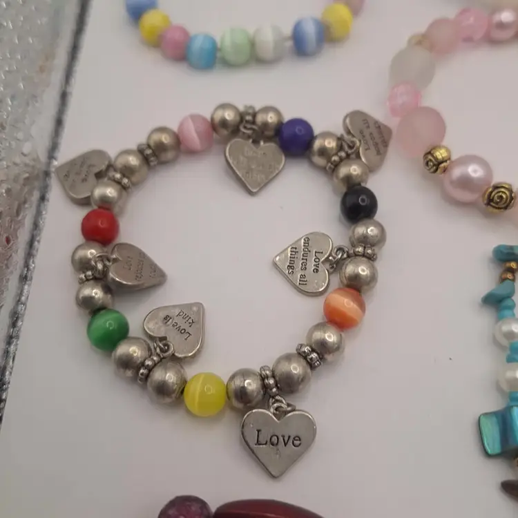 Lot of 24 Elastic used unbranded bracelets