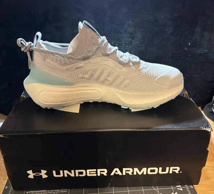 Under Armour Phantom Fore Grey Baby Blue Womens Golf Shoe US 7.5 | UK 5.5 | EUR 38.5