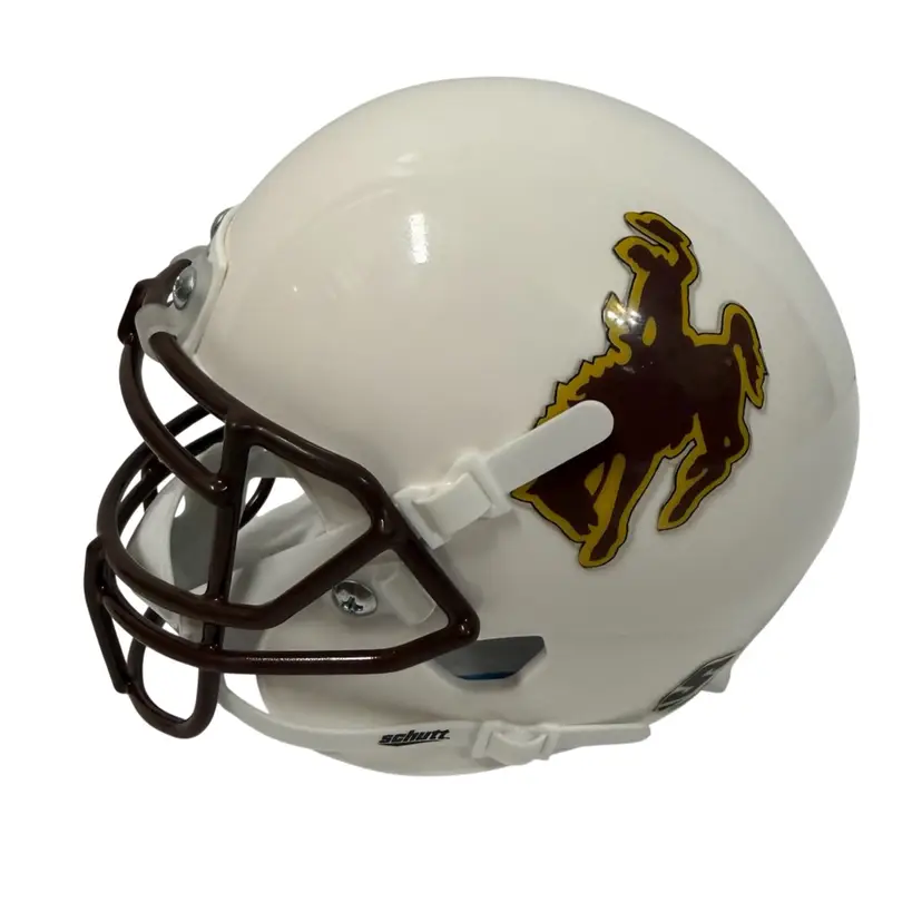 Wyoming Cowboys NCAA Football Riddell Speed Mini Collectible Football Helmet