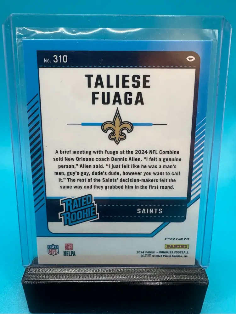 Taliese Fuaga Optic Rated Rookie Red Pandora New Orleans Saints