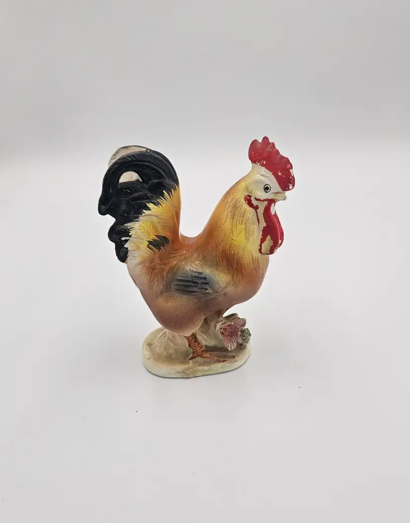 #C47 Enesco Small Ceramic Rooster Made in Japan