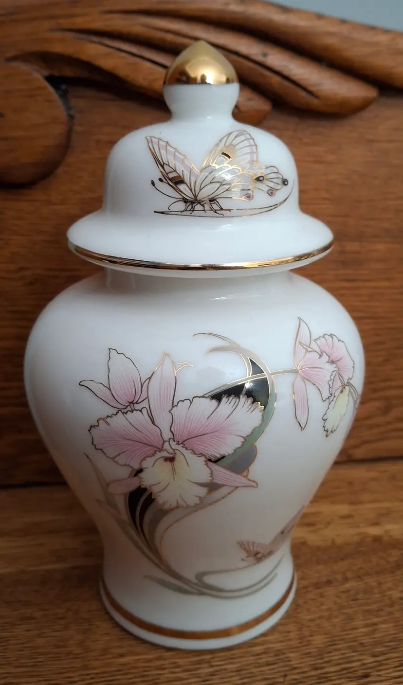 19 Fine China Orchid Ginger Jar