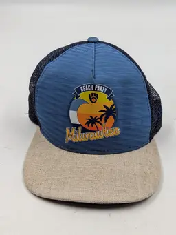 Milwaukee Brewer Beach Party Baseball Truckers Cap by NEW ERA MLB