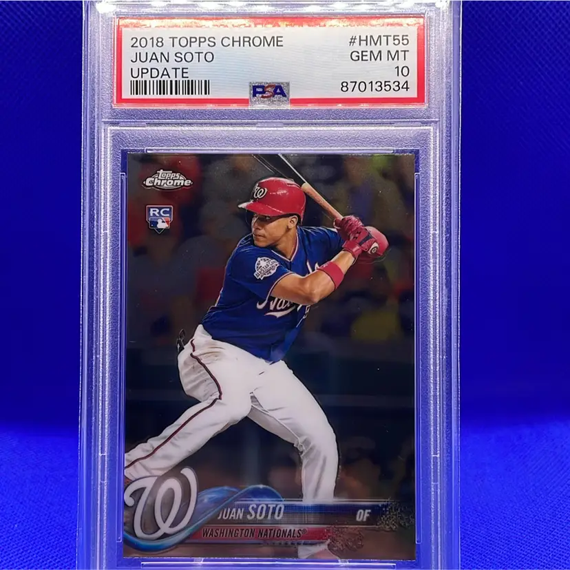 2018 Topps Chrome Update Juan Soto PSA 10 RC