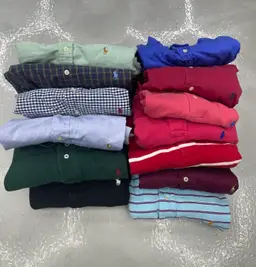Lot Of 13 Polo Ralph Lauren! 7 Polos, 6 Button Ups