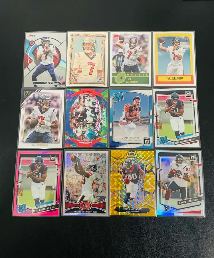 Houston Texans 21-card Lot w/ CJ Stroud RC, Inserts, Parallels
