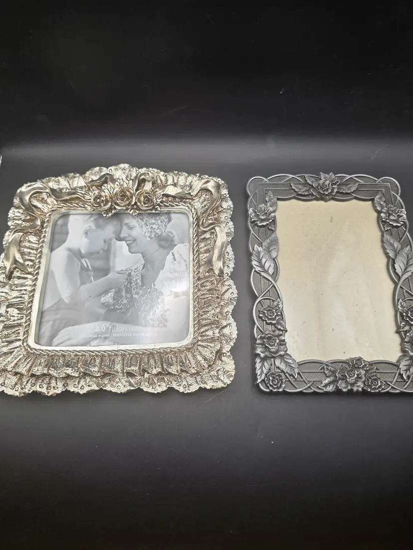 Large metal floral frames
