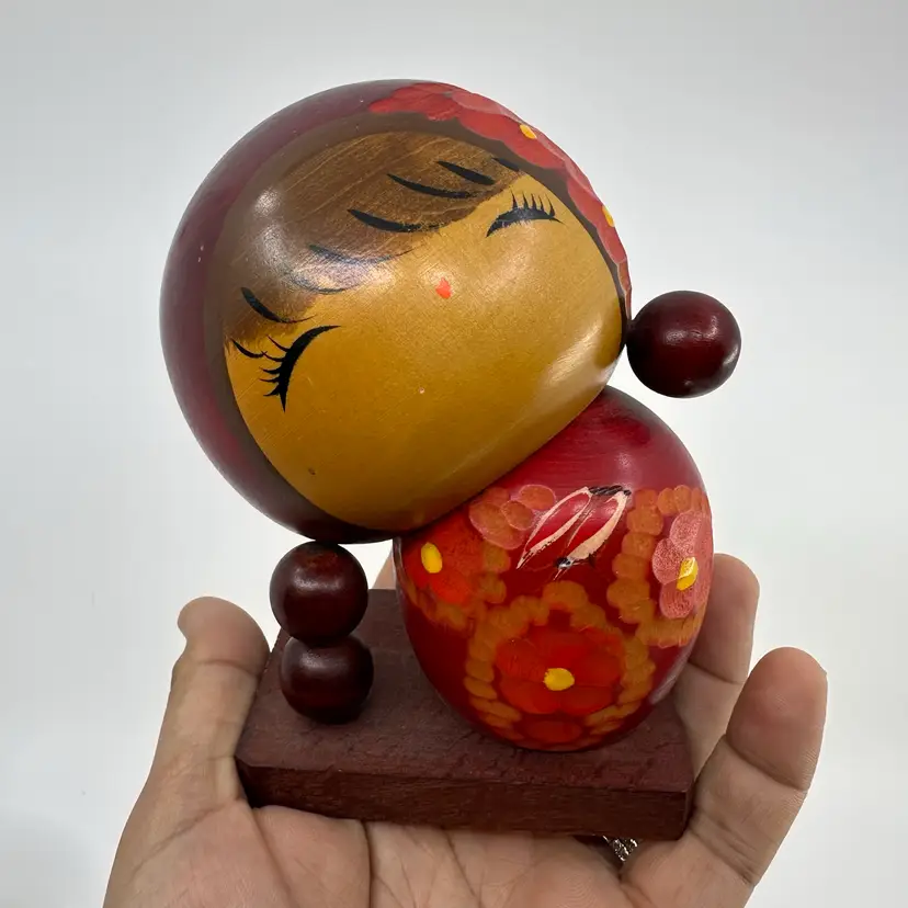Vintage Kokeshi Japanese Wood Doll