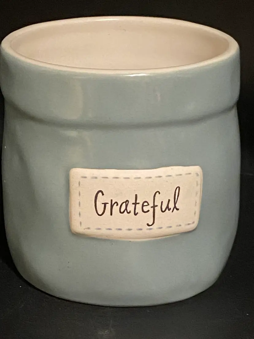 "Grateful" Planter made by Demdaco